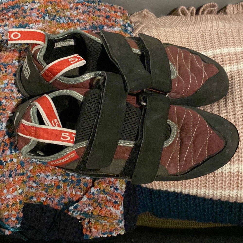 Used Five Ten women size 8 climbing shoes
